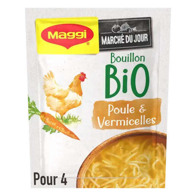 MAGGI BIO Soupe Bouillon Poule Vermicelle 65g