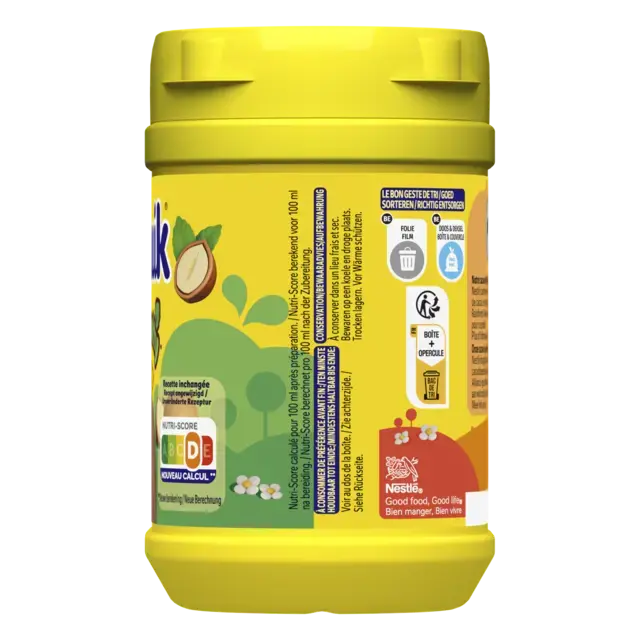 NESQUIK Choco Nutty goût Choco Noisette Poudre Cacaotée 350g