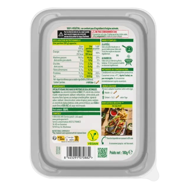 GARDEN GOURMET Chipo Végétale Soja 180g
