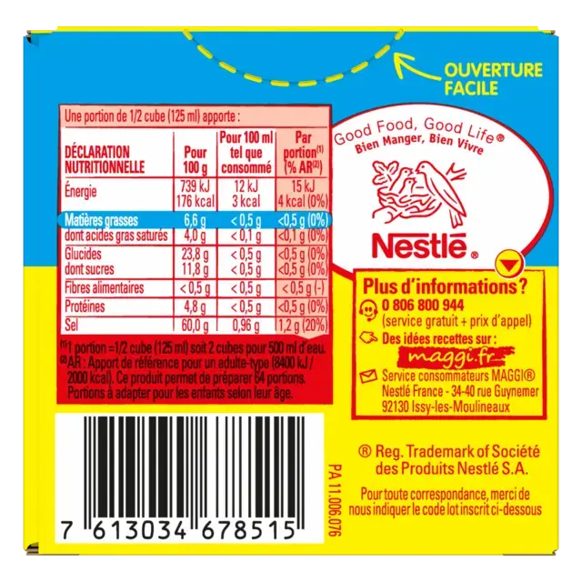 MAGGI KUB OR Bouillon Dégraissé 32 cubes - 128g