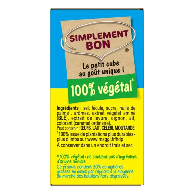 MAGGI KUB OR Bouillon Dégraissé 32 cubes - 128g