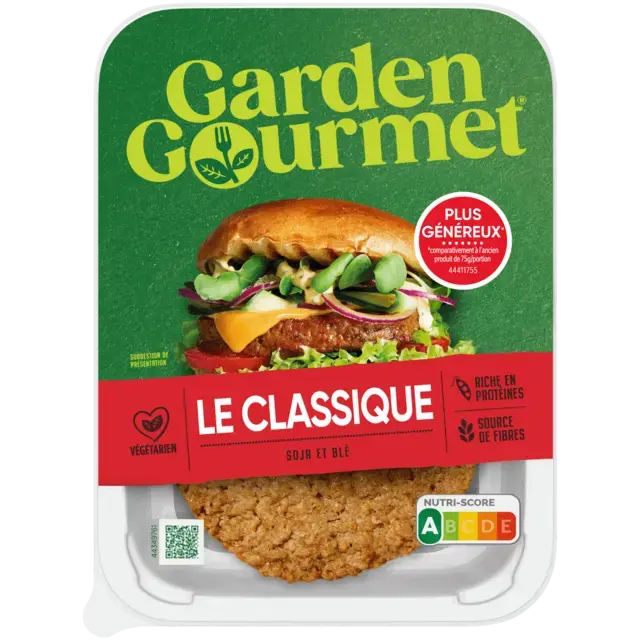 GARDEN GOURMET Le Classique Soja et Blé 172.5g