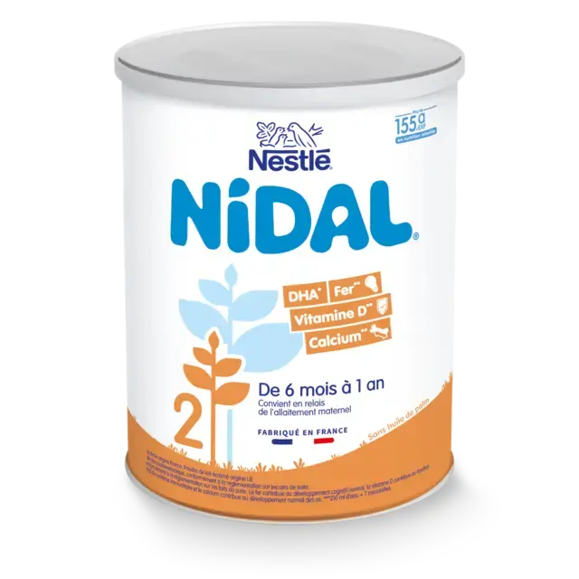NESTLE NIDAL 2 Lait Infantile 2ème âge 800g de 6 mois à 1 an