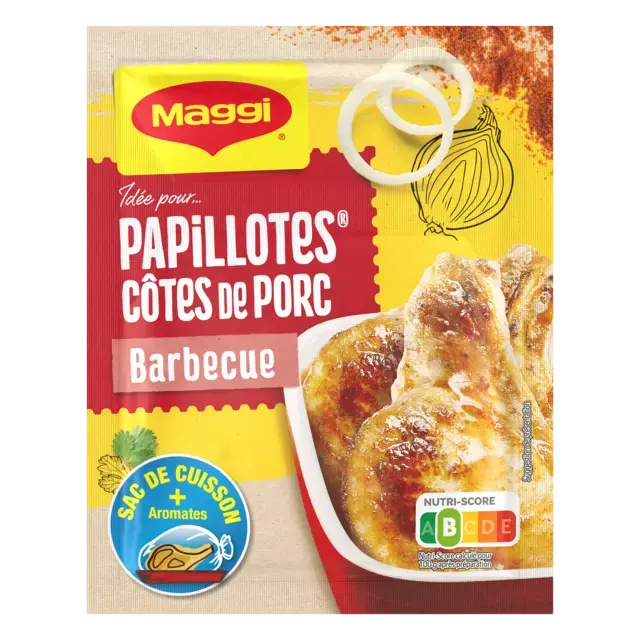 MAGGI Papillotes Poulet Curry à l'indienne 30g