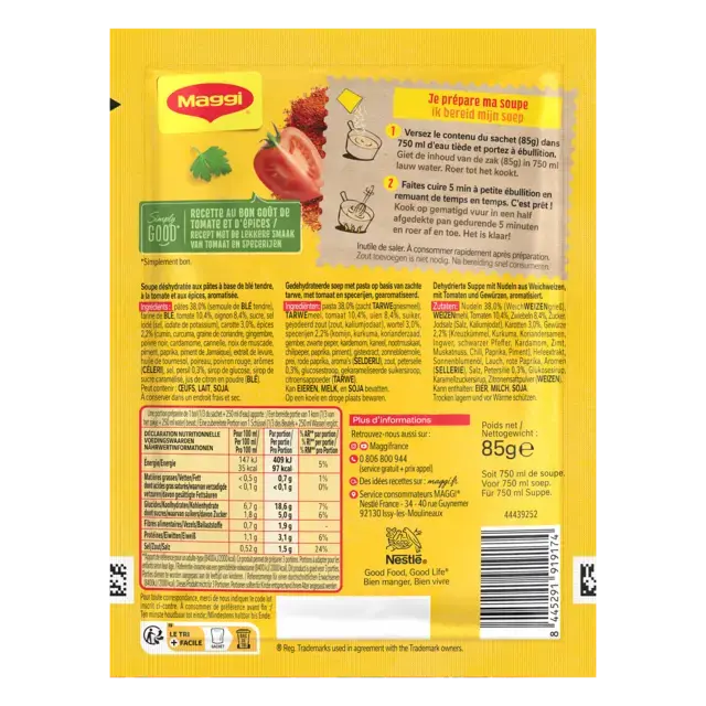 MAGGI Chorba Soup Halal Pouch 18x85g FR