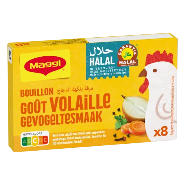 MAGGI Poultry Bouillon Halal Box 8x9g FR