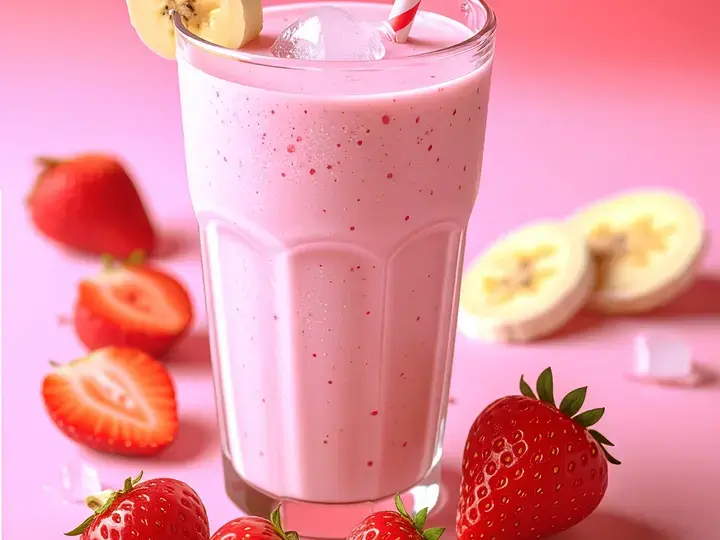 Recette Milkshake Fraise Banane