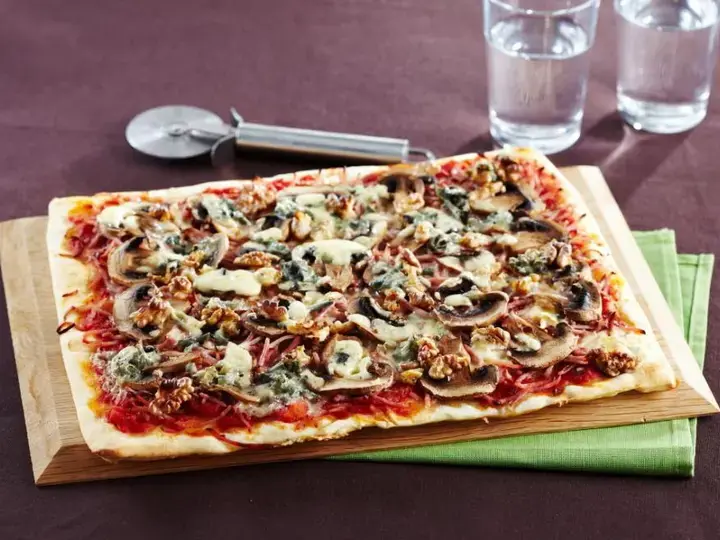 Pizza champignons gorgonzola
