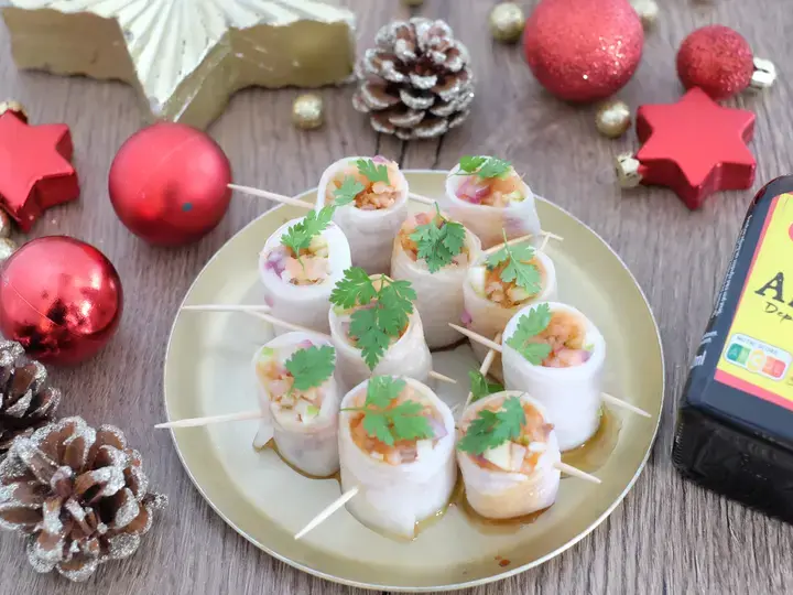 Makis de radis saumon fumé