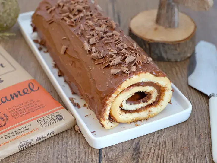 Buche au chocolat caramel