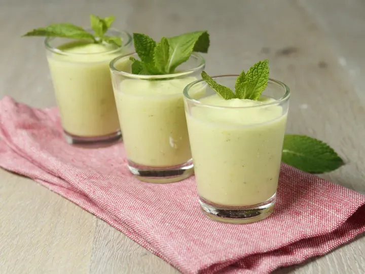 Soupe froide feta concombre