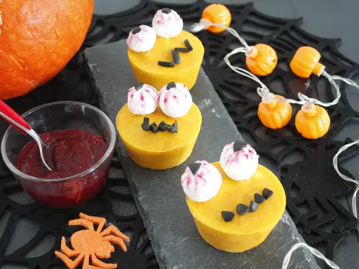 Muffins salés d'halloween potimarron et chèvre