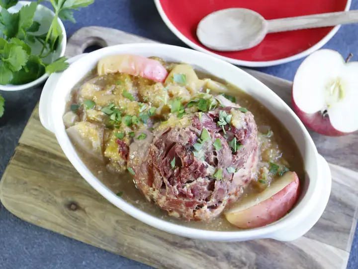 Jambonneau pomme moutarde Cookeo