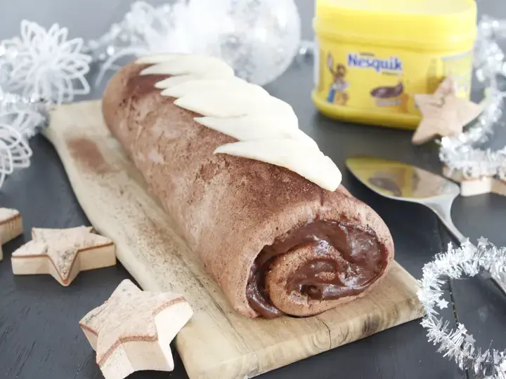 Bûche de Noel Nesquik poires