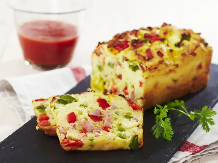 Cake aux légumes du soleil et allumettes