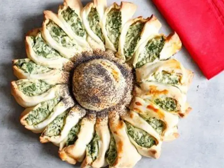 Pizza soleil épinard ricotta à l'italienne