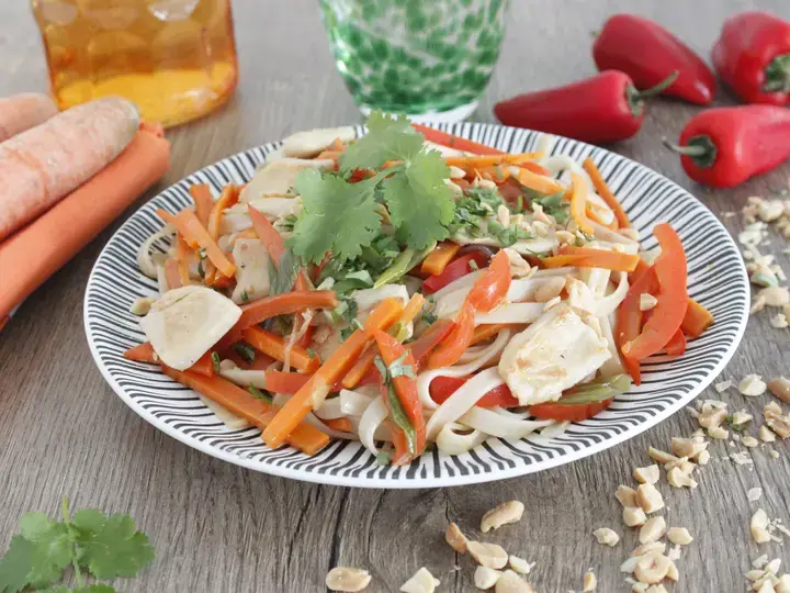 Pad thai légumes aux émincés vegan
