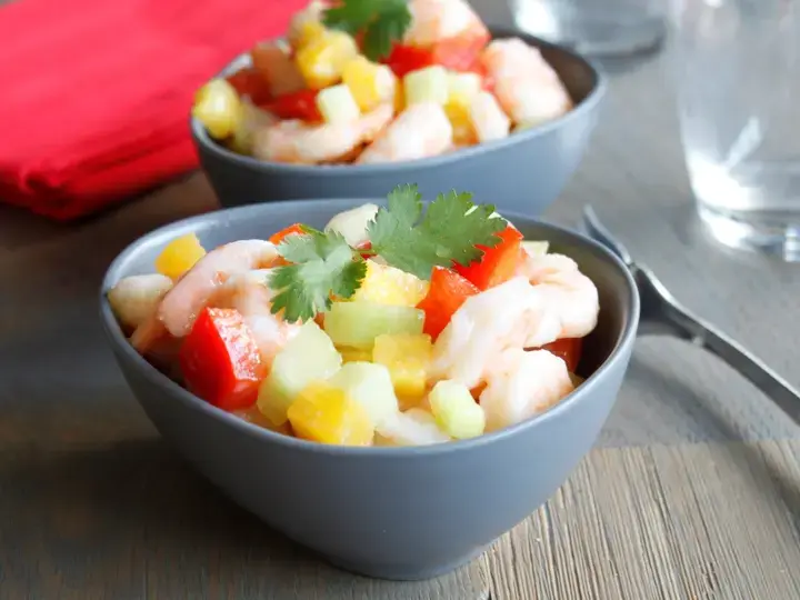 Salade thaï aux crevettes