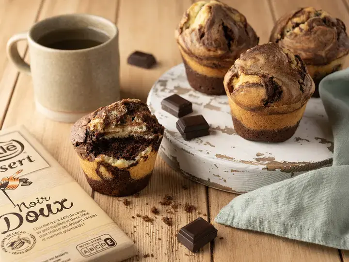 Muffins marbrés