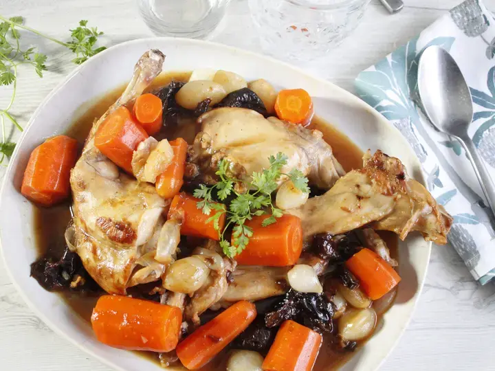 lapin aux pruneaux cookeo