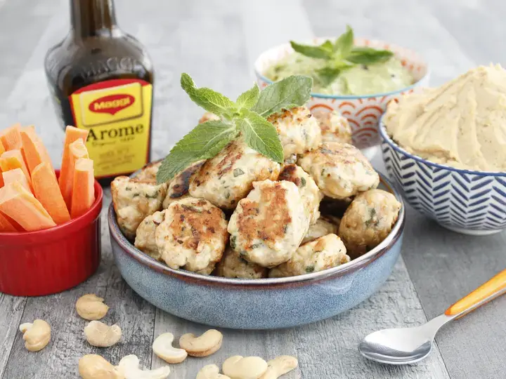Chicken ball's with mint