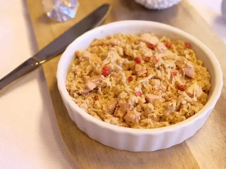 Rillettes de Noël, volailles et foie gras Cookéo