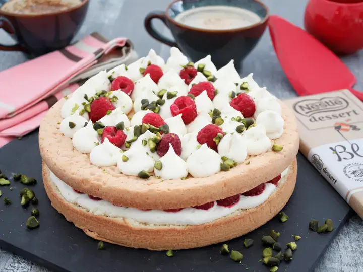 Framboisier au chocolat blanc