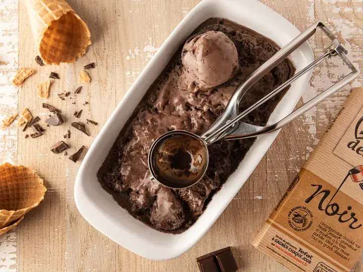 glace au chocolat facile