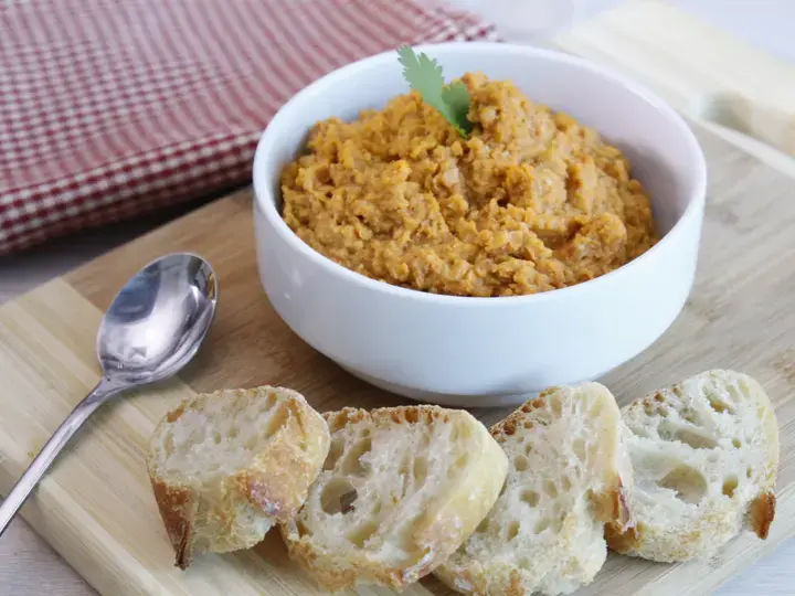 Houmous aux tomates confites