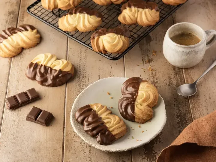 Spritz au chocolat caramel