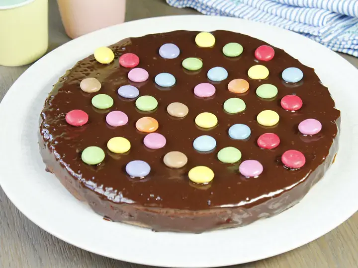 Moelleux au chocolat au lait et aux Smarties