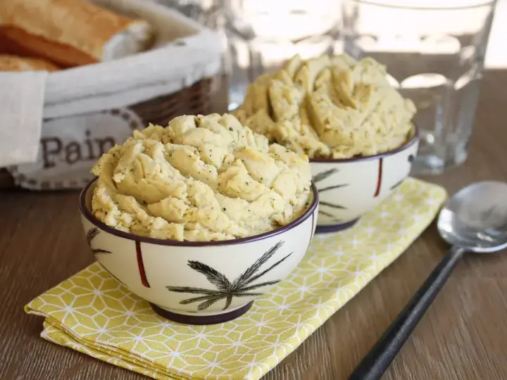 Houmous de pois chiches et menthe bio