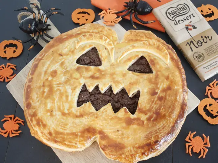 Citrouille au chocolat d'halloween