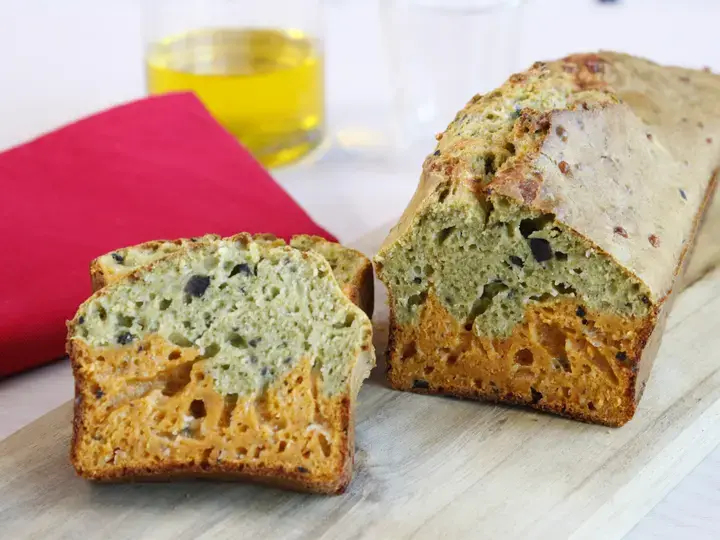 Cake poivron et basilic