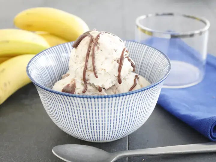 Glace banane chocolat au Lait Concentré Companion