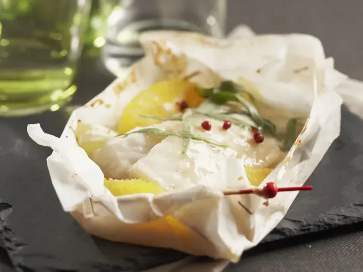 Papillotes de cabillaud aux agrumes