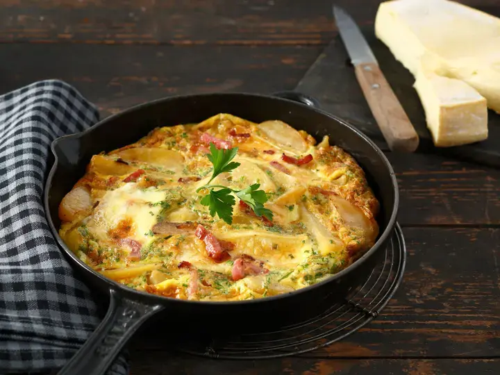 Omelette façon tartiflette