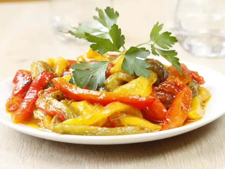 Salade de poivrons à la marocaine