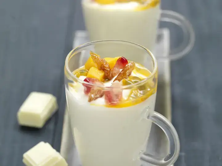 Mousse au chocolat et fruits des iles