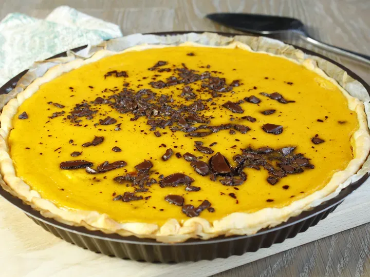 Tarte potiron chocolat