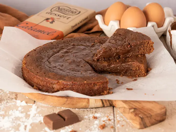 Fondant au chocolat caramel
