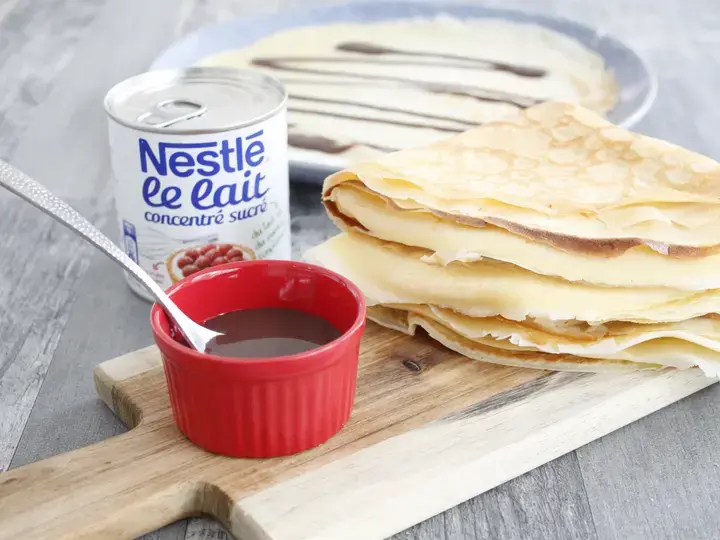 Crêpes sauce au cacao