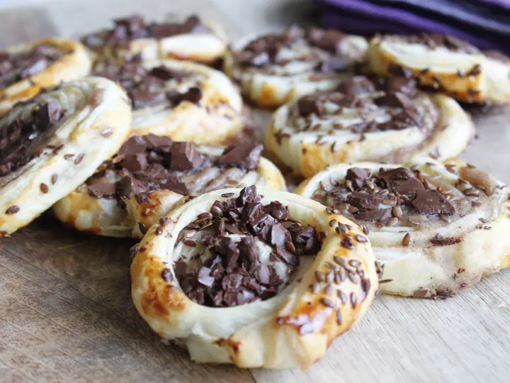 Roll's feuilletés marron chocolat