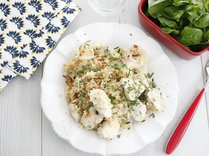 Riz pilaf au poulet