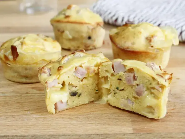 Muffins champignons jambon comté