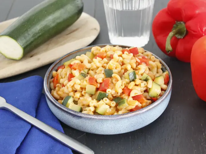 Coquillesotto aux légumes méditérranéens