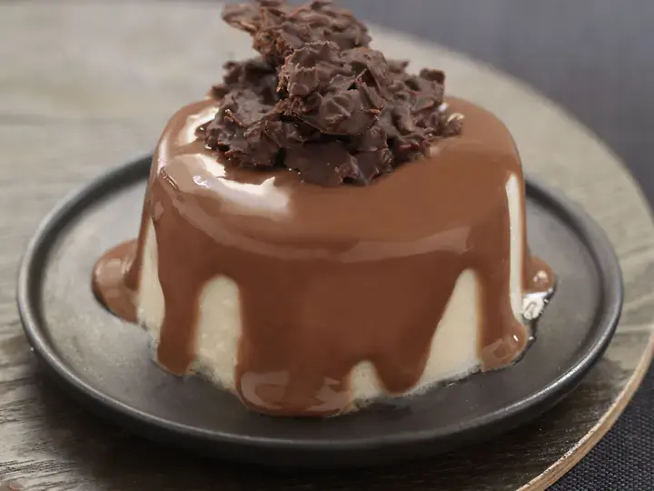 Mousseux de poires et croustillants au chocolat