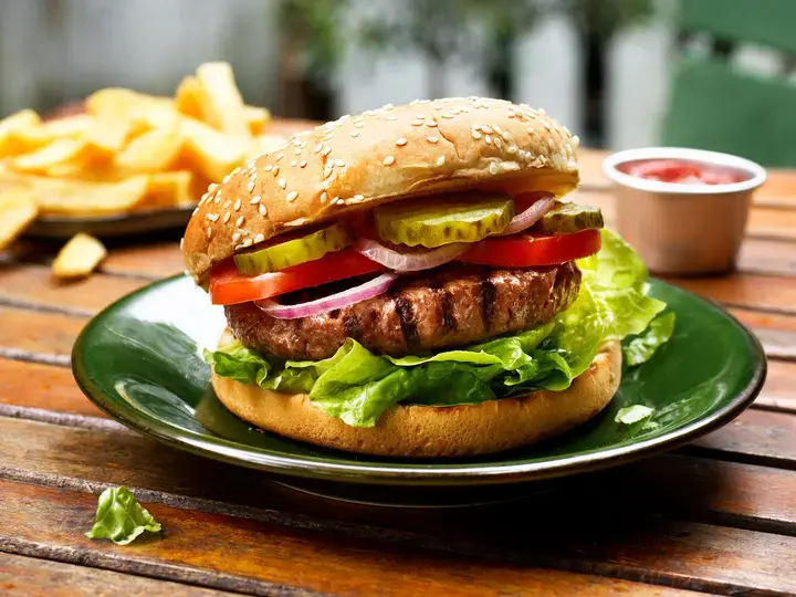 Purée de choux fleur et féta, garnis avec Saussices GG