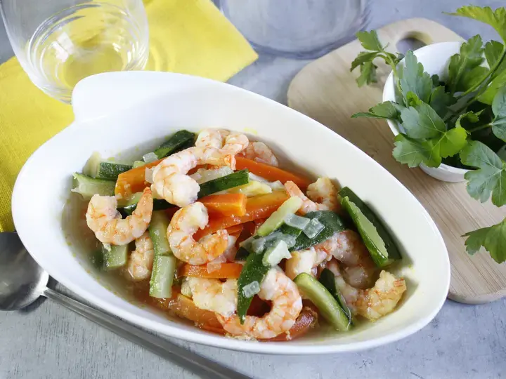 Crevettes au curry Cookeo