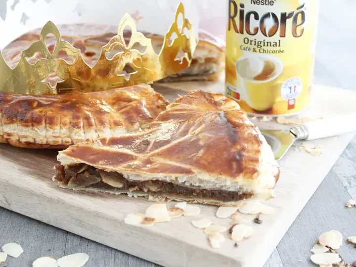 galette des rois avec ricoré amandes grillées
